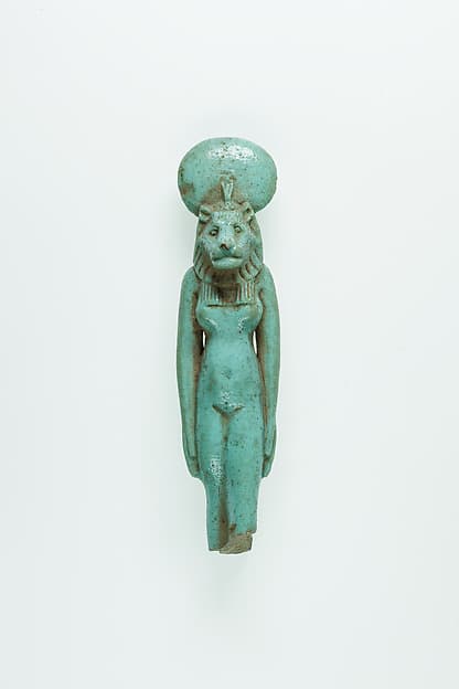 Statuette of a lion-headed goddess