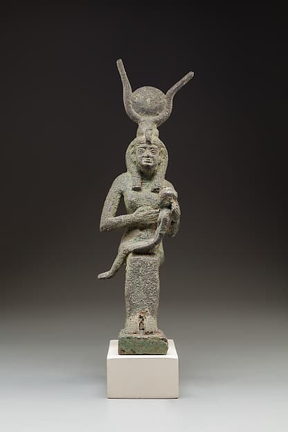 Statuette of Isis nursing Horus
