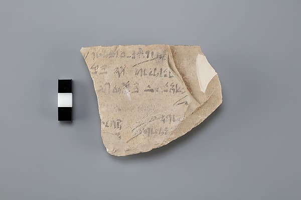 Hieratic ostracon