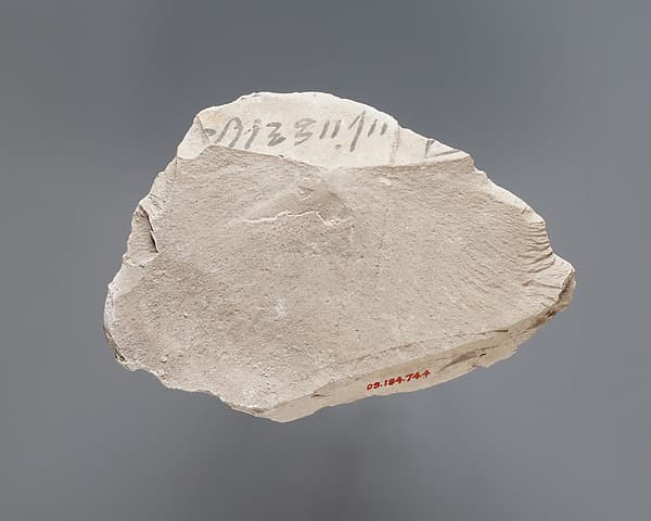Hieratic ostracon