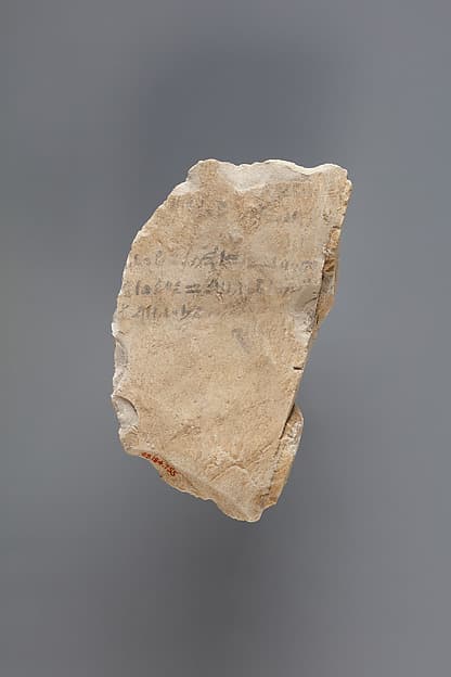 Hieratic ostracon