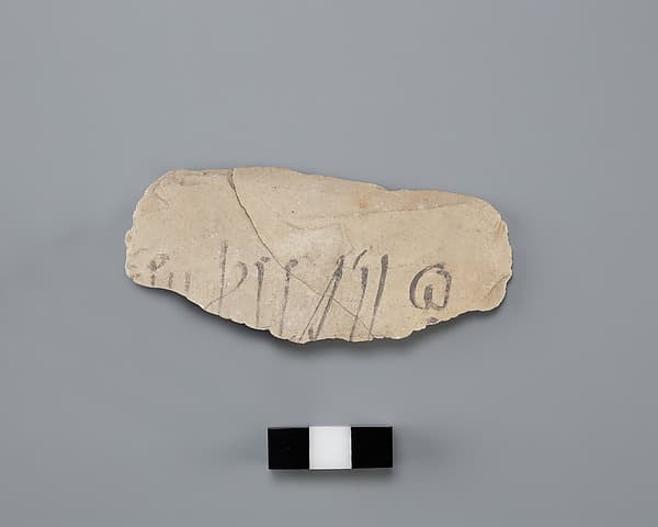 Hieratic ostracon