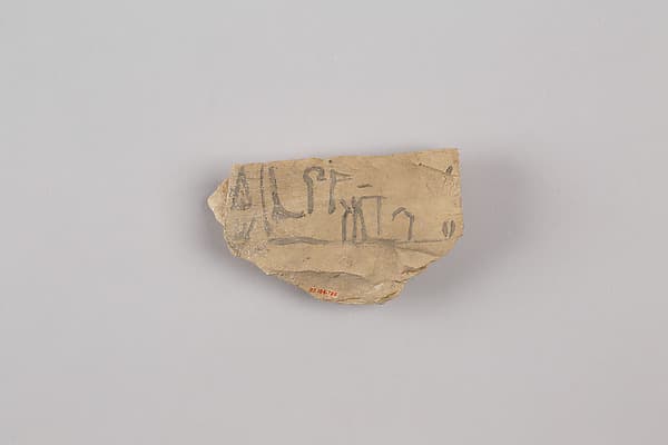 Hieroglyph ostracon