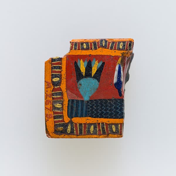 Inlay fragment, with lotus in a pool