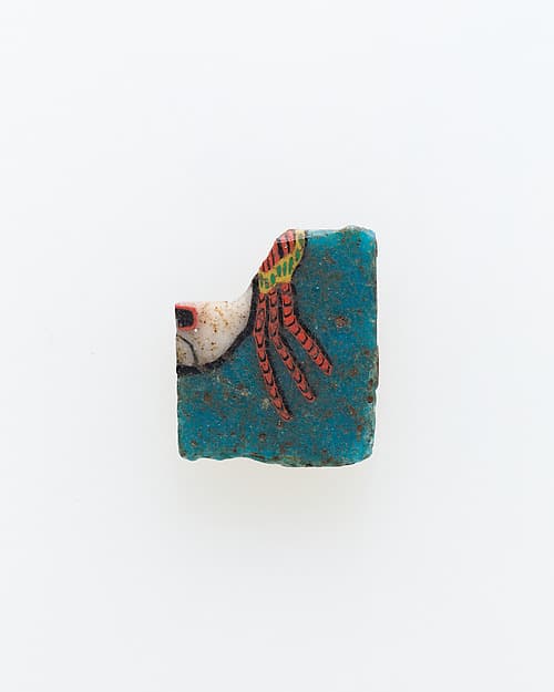 Inlay, fragment, maenad hair