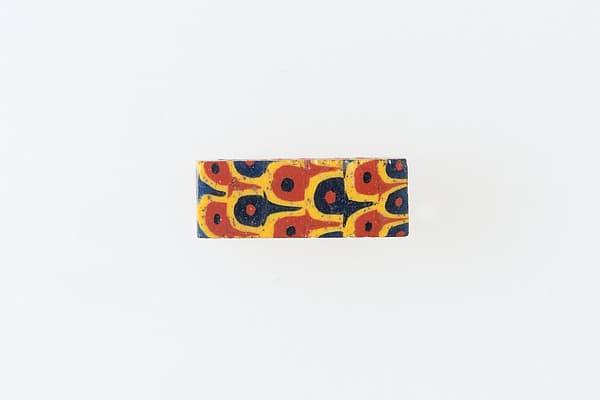 Inlay fragment, feather design