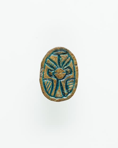 Scarab with Hathor-like Canaanite Goddess