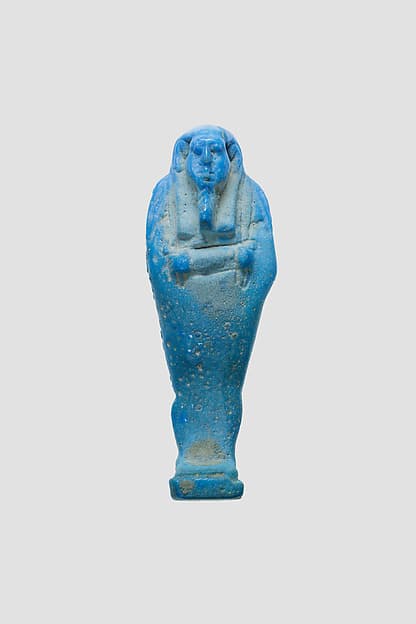 Uninscribed shabti from the tomb of Nespekashuty(?)