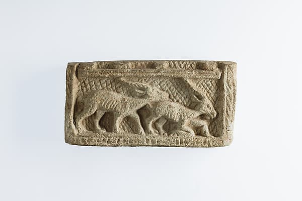 Two-Sided Plaque with Gazelles