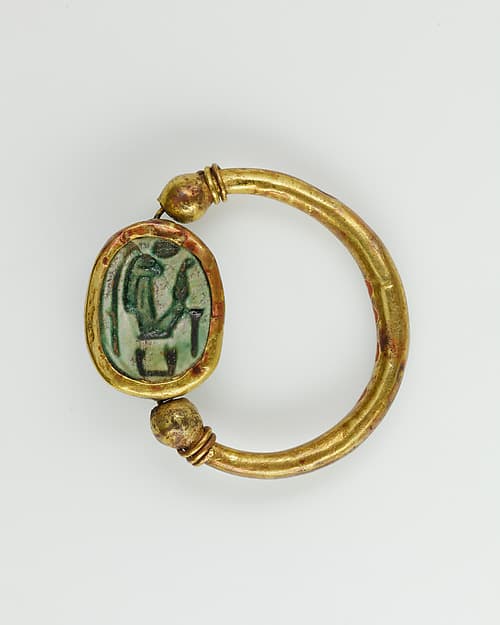 Scarab Finger Ring Inscribed for Hatshepsut