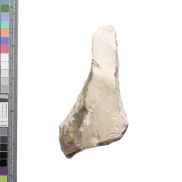 Right shoulder slice with shawl traces and Aten cartouche