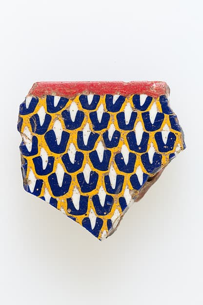Inlay, feather pattern