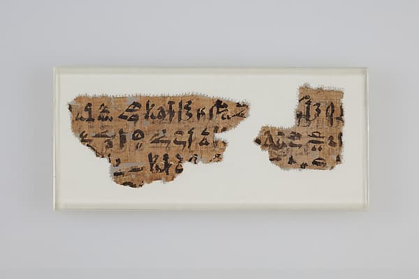 Letter with hieratic inscription