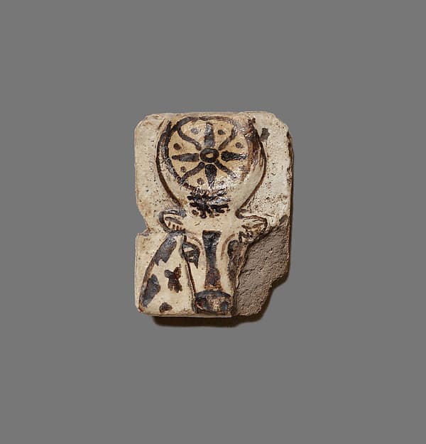 Tile Decorated with a Cow's Head