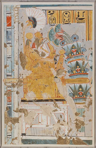 Statue of Deified Amenhotep I, by Nina de Garis Davies