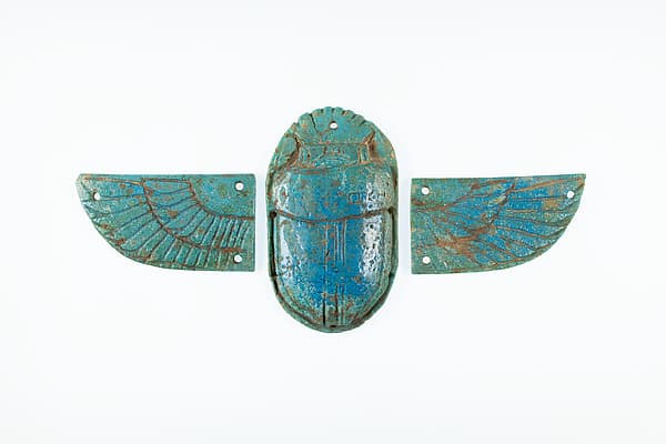 Winged scarab