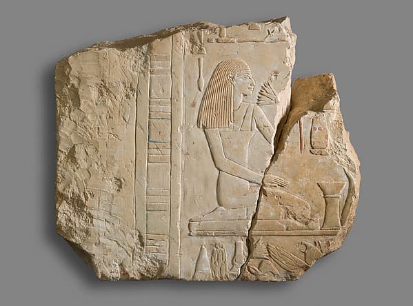 Relief Fragment Depicting a Kneeling Woman