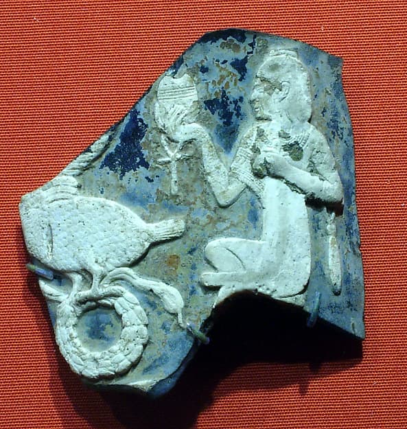 Cameo fragment from a kantharos (drinking cup) with an Egyptianizing scene