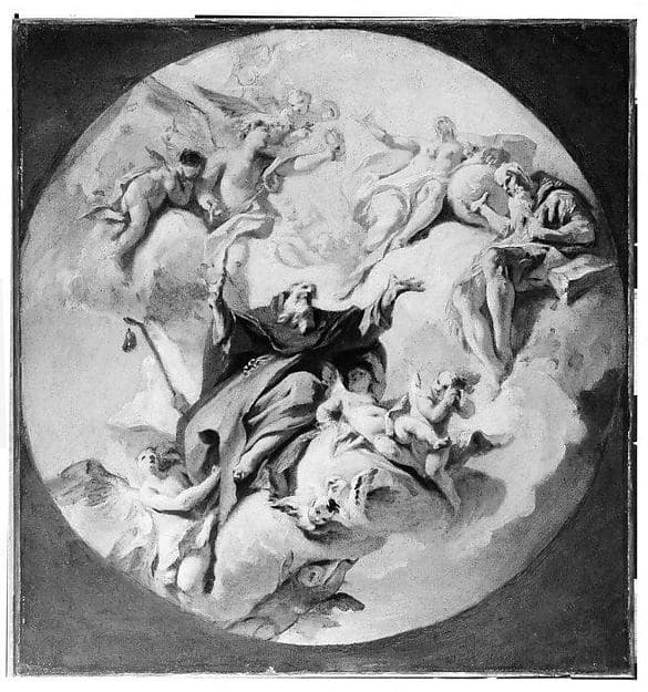 The Glorification of Saint Anthony Abbot, by Carlo Innocenzo Carloni