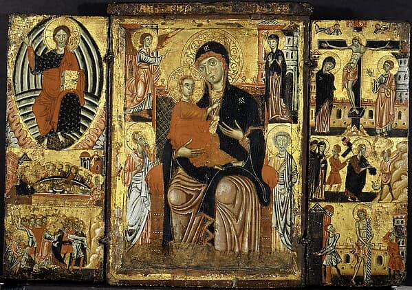 Madonna and Child Enthroned, by Master of the Magdalen