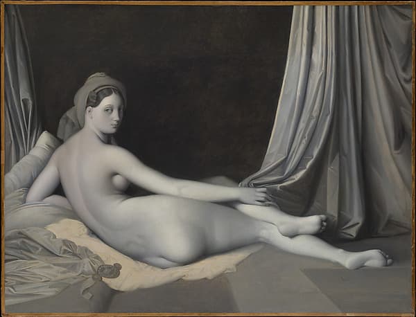 Odalisque in Grisaille, by Jean Auguste Dominique Ingres