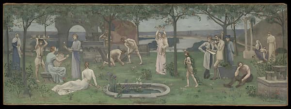 Inter artes et naturam (Between Art and Nature), by Pierre Puvis de Chavannes