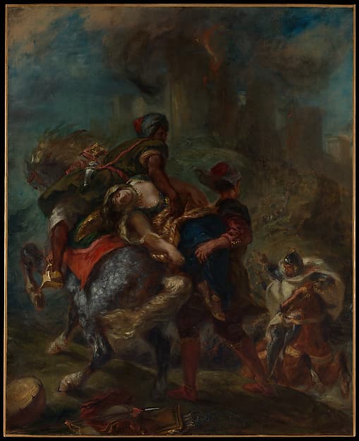 The Abduction of Rebecca, by Eugène Delacroix