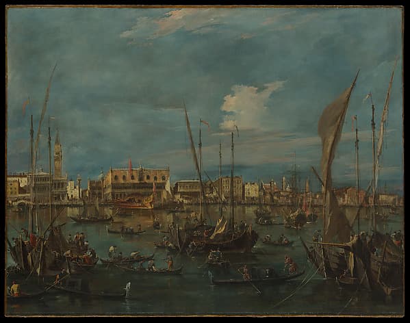 Venice from the Bacino di San Marco, by Francesco Guardi