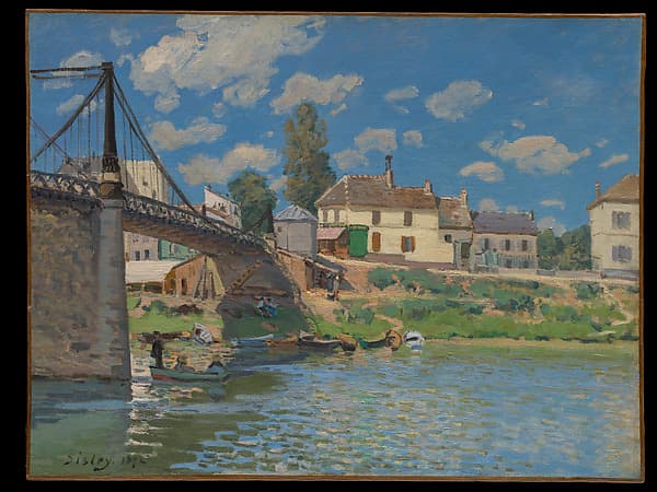 The Bridge at Villeneuve-la-Garenne, by Alfred Sisley