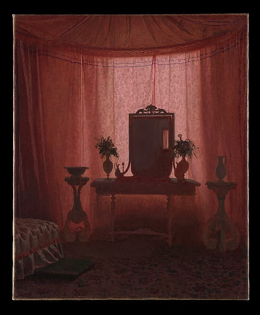 A Bedroom in Bernstorff Palace near Copenhagen, by Johan Vilhelm Gertner