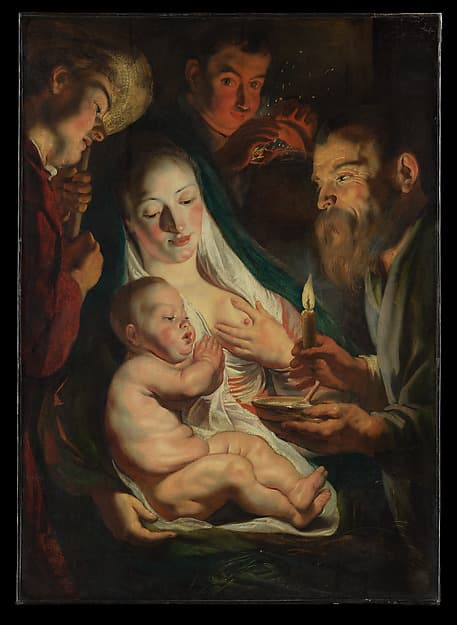 The Holy Family with Shepherds, by Jacob Jordaens