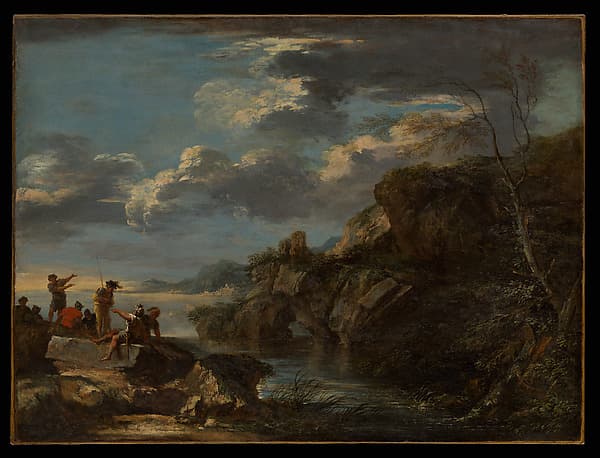 Bandits on a Rocky Coast, by Salvator Rosa