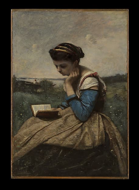 A Woman Reading, by Camille Corot