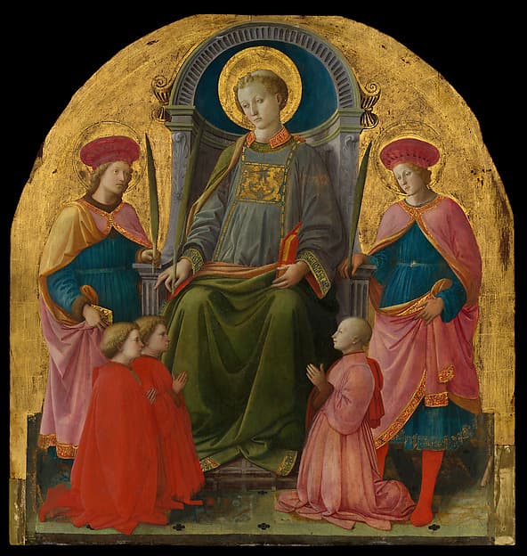 Saint Lawrence Enthroned with Saints and Donors, by Fra Filippo Lippi