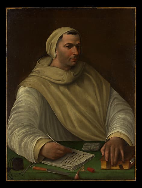 Portrait of an Olivetan Monk, by Baldassarre Tommaso Peruzzi