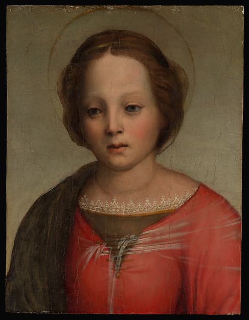 Head of the Madonna, by Franciabigio (Francesco di Cristofano)