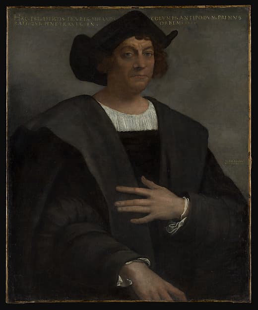 Portrait of a Man, Said to be Christopher Columbus (born about 1446, died 1506), by Sebastiano del Piombo (Sebastiano Luciani)