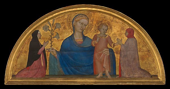 Madonna and Child with Donors, by Giovanni da Milano
