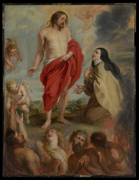Saint Teresa of Avila Interceding for Souls in Purgatory, by Peter Paul Rubens