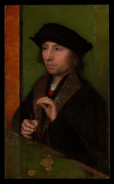 Man Weighing Gold, by Adriaen Isenbrant