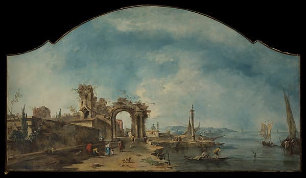 Fantastic Landscape, by Francesco Guardi
