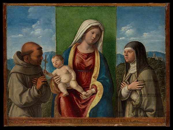 Madonna and Child with Saints Francis and Clare, by Cima da Conegliano (Giovanni Battista Cima)