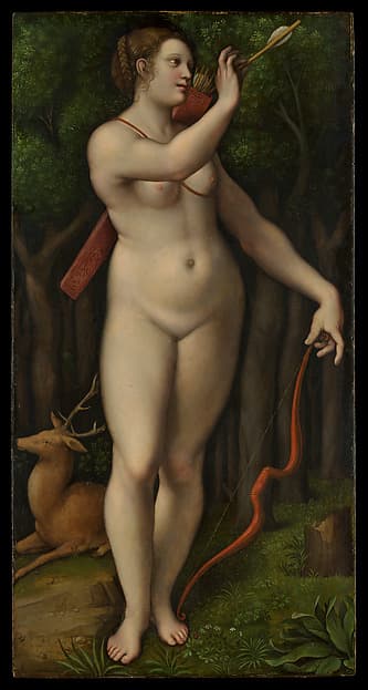 Diana the Huntress, by Giampietrino (Giovanni Pietro Rizzoli)