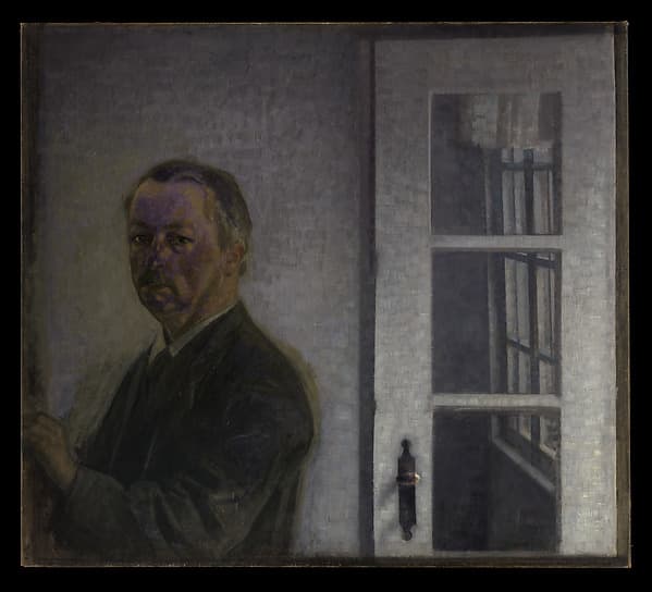 Self-Portrait at Spurveskjul, by Vilhelm Hammershøi