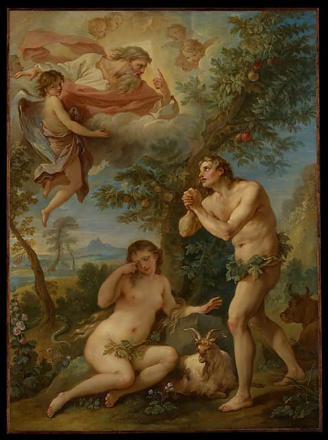 The Rebuke of Adam and Eve, by Charles Joseph Natoire