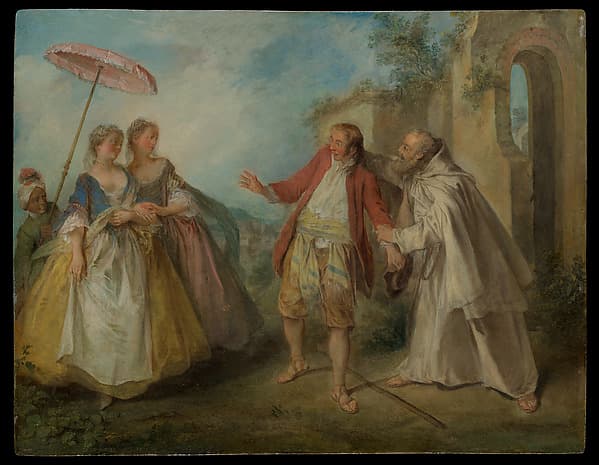 Brother Philippe's Geese, by Nicolas Lancret