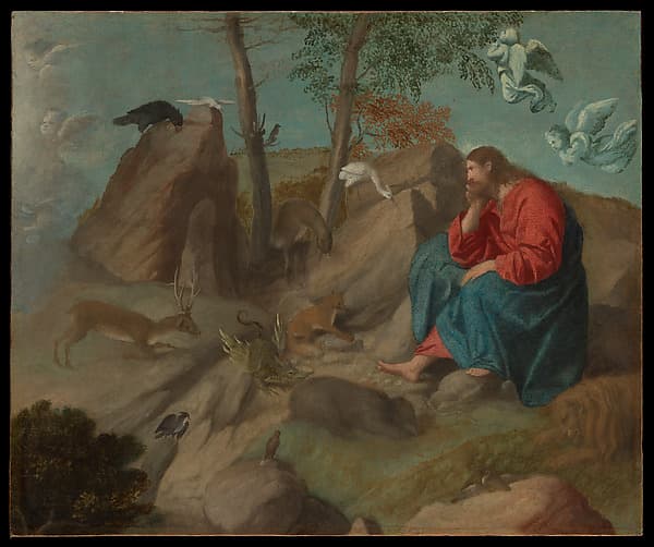 Christ in the Wilderness, by Moretto da Brescia (Alessandro Bonvicino)
