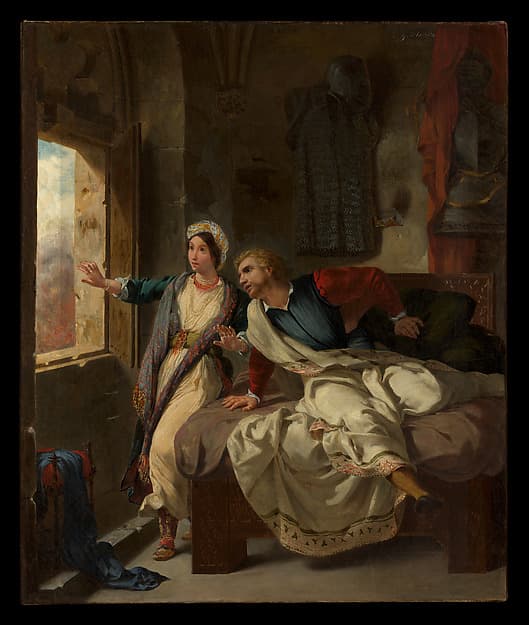 Rebecca and the Wounded Ivanhoe, by Eugène Delacroix