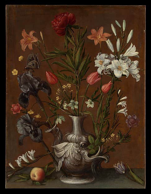 Flowers in a Grotesque Vase, by Orsola Maddalena Caccia