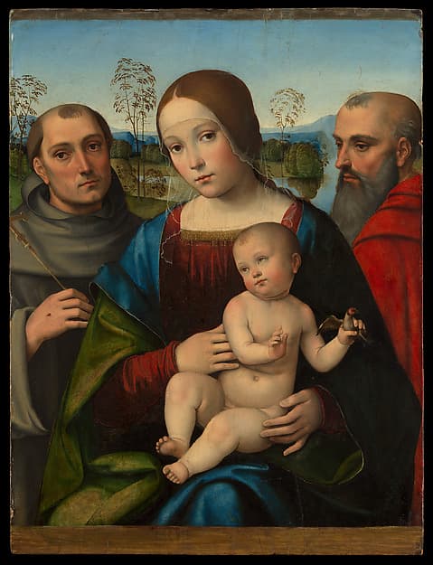 Madonna and Child with Saints Francis and Jerome, by Francesco Francia